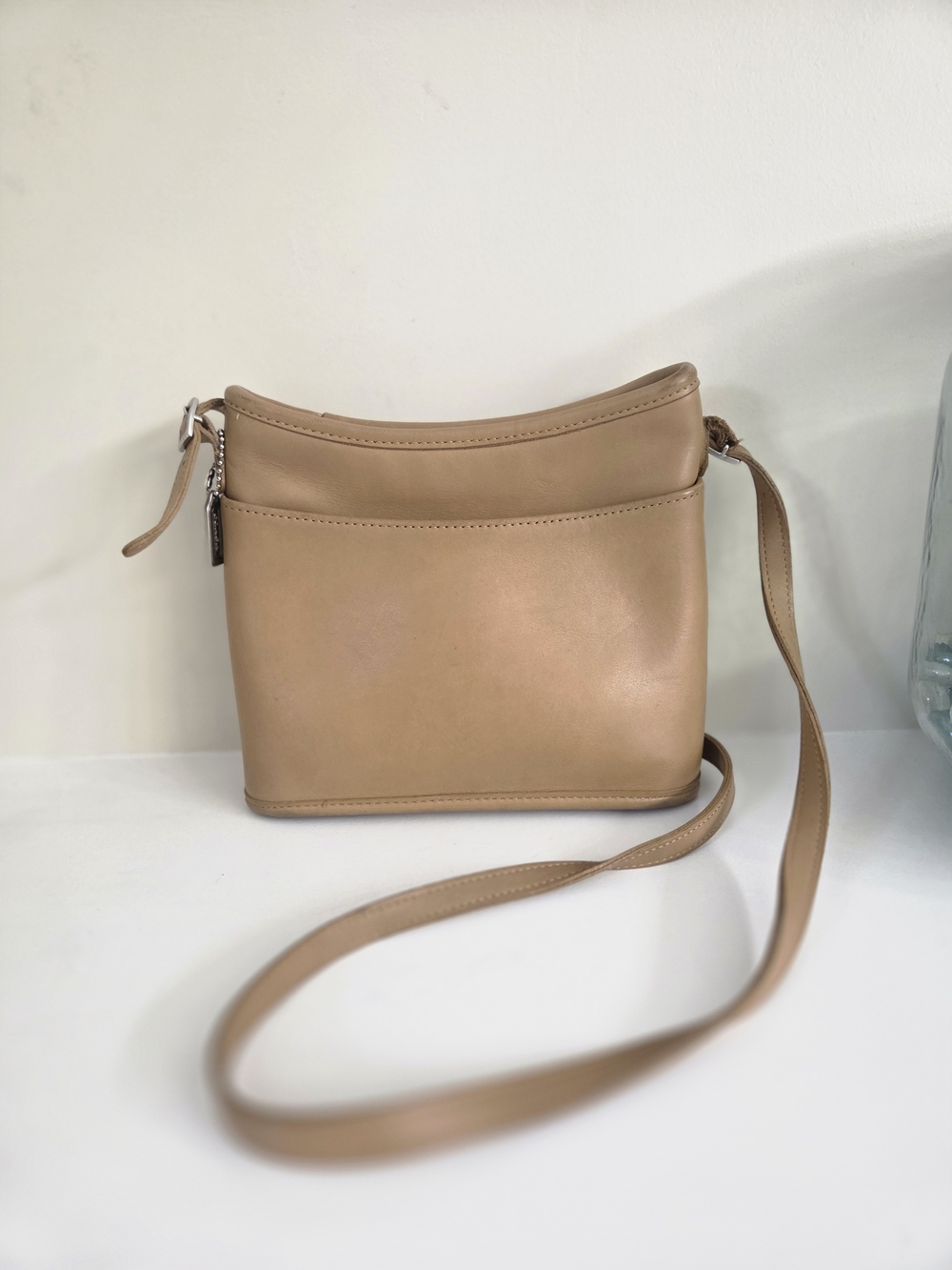 Vintage Coach Mambo, Camel With Nickel Hardware